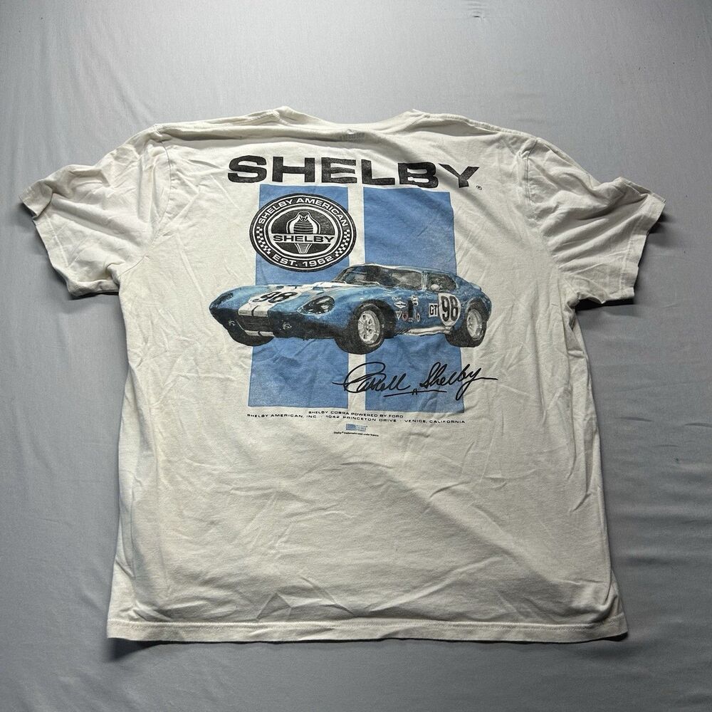 Hollister Shelby American Cobra Tee Sz XL Beige Graphic T Shirt